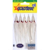 Silver Horde 10800044 Squid (Octopus 3.5) (41⁄⁄⁄4”) 5/Pkg. Fluorescent