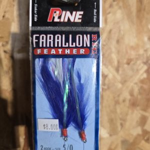 P-Line Farallon Feather 2 Hook bl/W