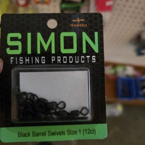Simon Black Barrel Swivels size 1
