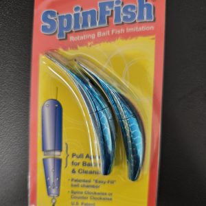 YB Spinfish Trolling Plug - 2.50 in. Silver Blue Scale
