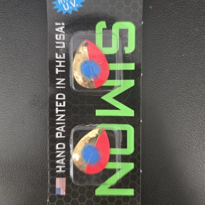Simon 3.5 Colorado Hex Spinner Blades 2-Pack Gold Bronco